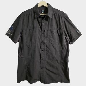 KÜLH Wunderer Shirt SS Men's Large Carbon Gray S-Sleeve Nylon UPF 50 Travel Utah
